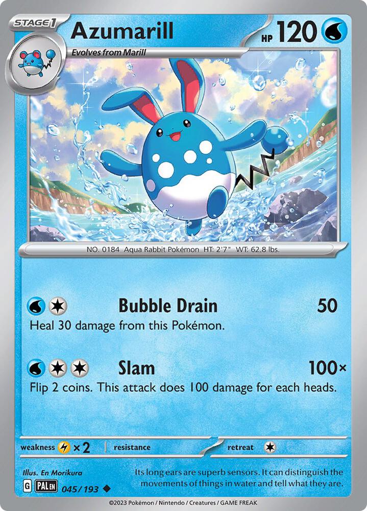 Azumarill 045/193 (SV02: Paldea Evolved) 