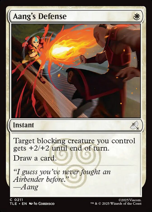 Aang's Defense 211/317 (Avatar: The Last Airbender: Eternal-Legal)  - Foil
