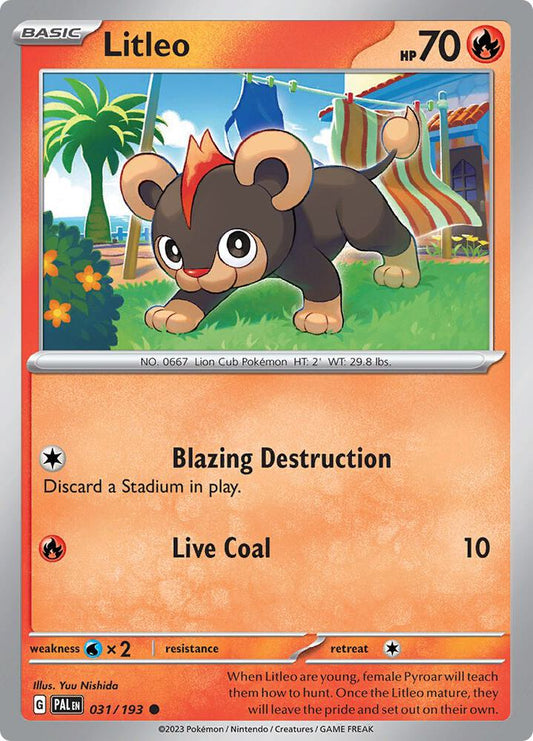 Litleo 031/193 (SV02: Paldea Evolved) 