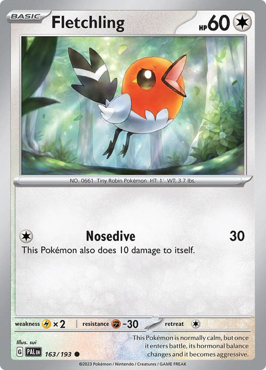 Fletchling 163/193 (SV02: Paldea Evolved) 