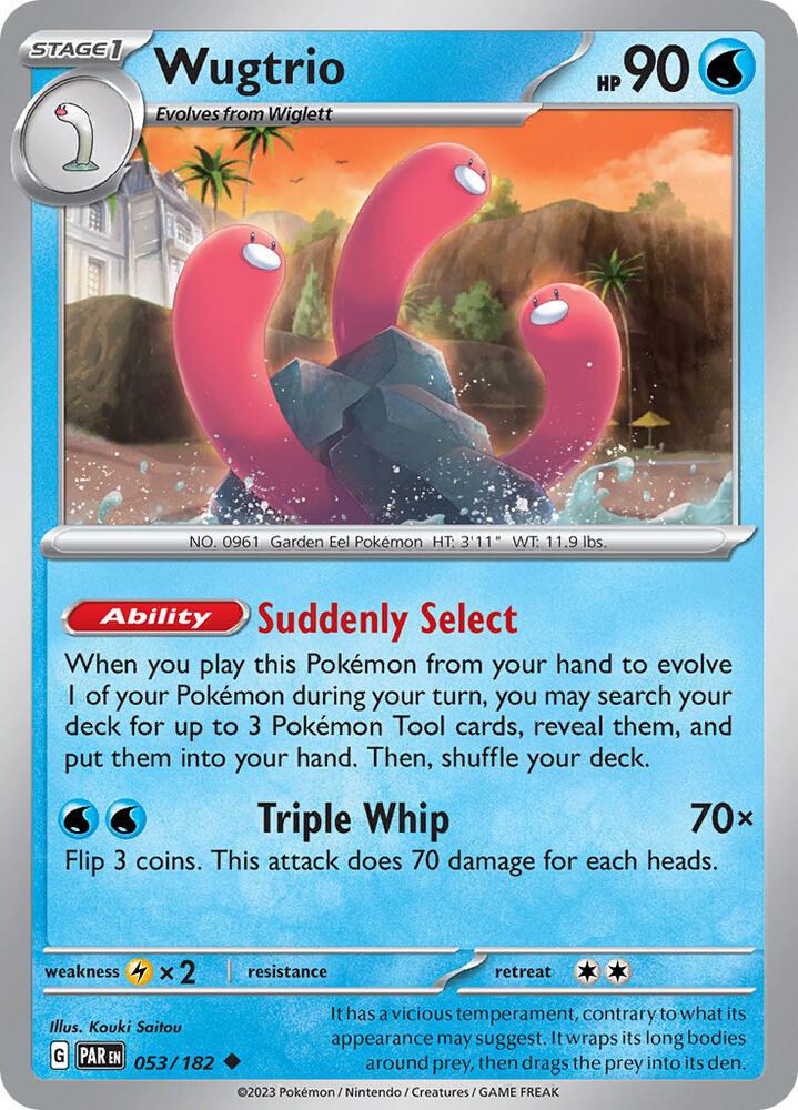 Wugtrio 053/182 (SV04: Paradox Rift) 