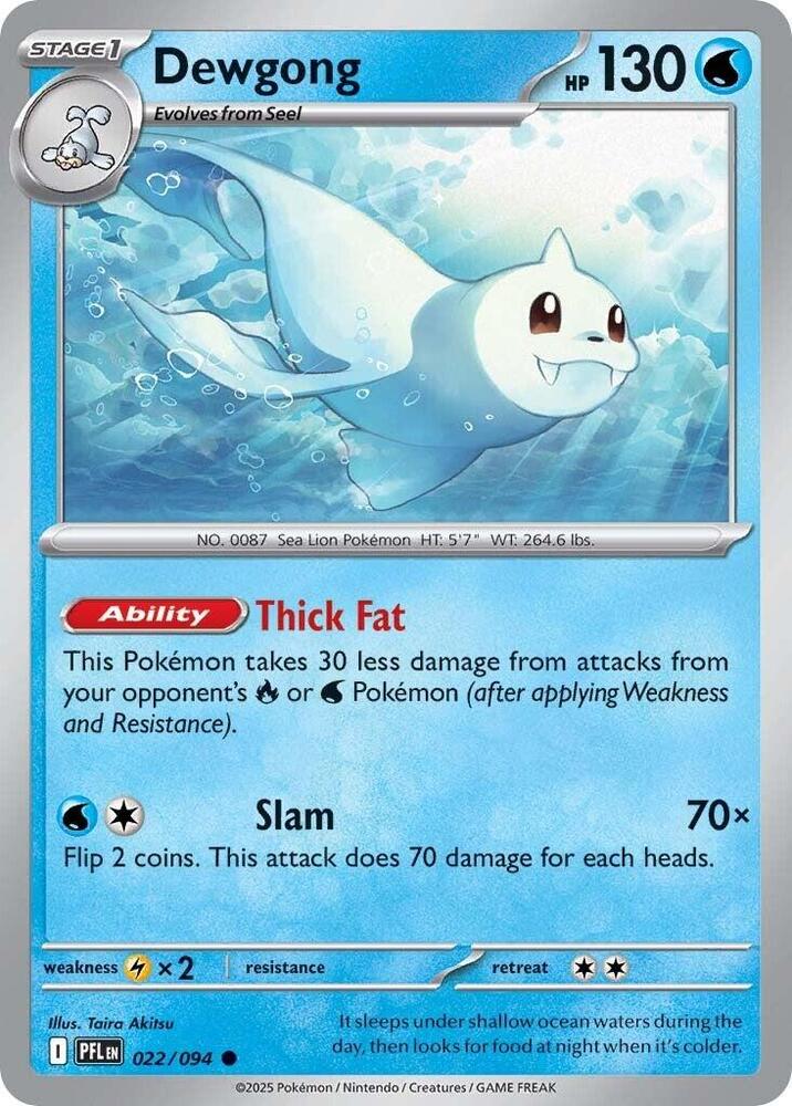 Dewgong 022/094 (ME02: Phantasmal Flames)  - Reverse Holofoil
