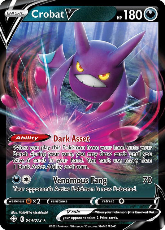 Crobat V 044/072 (Shining Fates)  - Holofoil