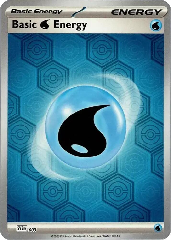Basic Water Energy 3 (SV: Shrouded Fable)  - Reverse Holofoil