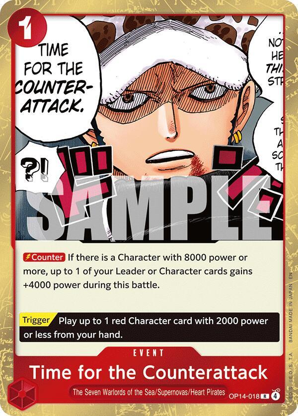 Time for the Counterattack OP14-018 (The Azure Sea's Seven)  - Foil