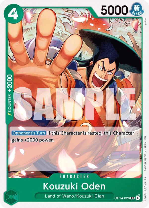 Kouzuki Oden OP14-026 (The Azure Sea's Seven) 
