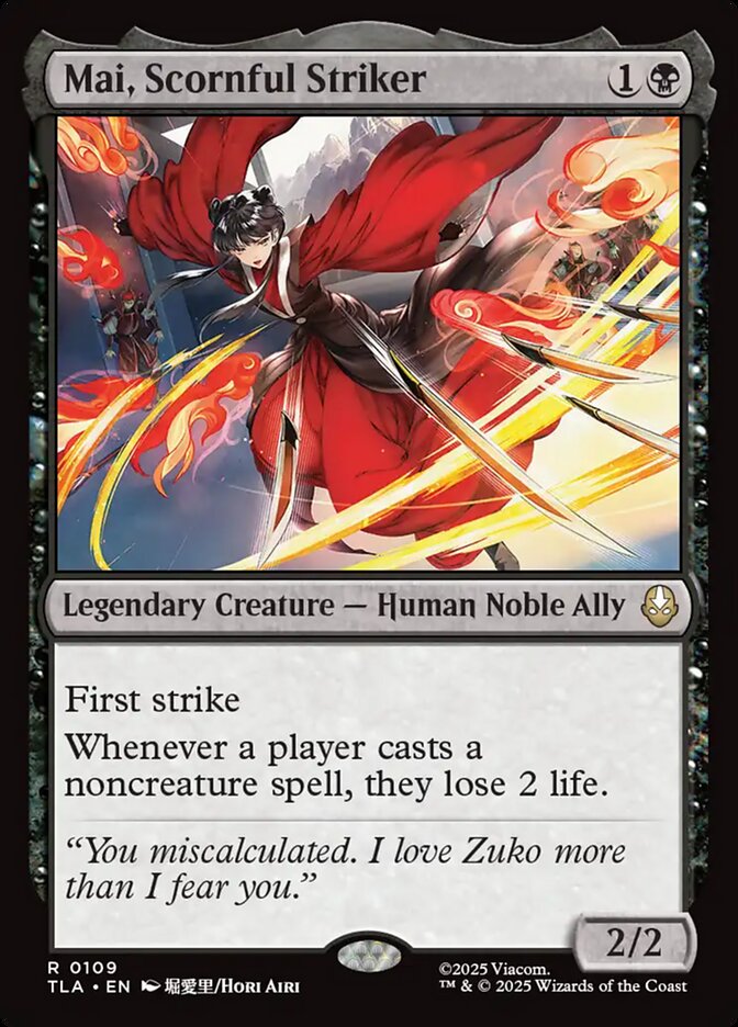 Mai, Scornful Striker 109/286 (Avatar: The Last Airbender) 