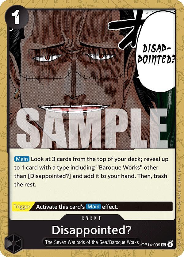 Disappointed? OP14-099 (The Azure Sea's Seven) 