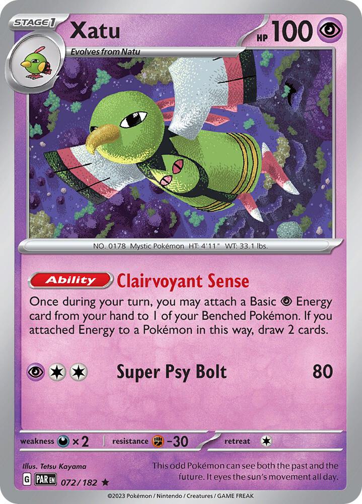 Xatu 072/182 (SV04: Paradox Rift)  - Holofoil