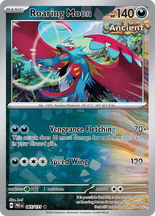 Roaring Moon 065/131 (SV: Prismatic Evolutions)  - Master Ball Holofoil