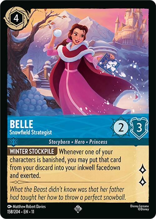 Belle, Snowfield Strategist 158/204 (Winterspell)  - Cold Foil