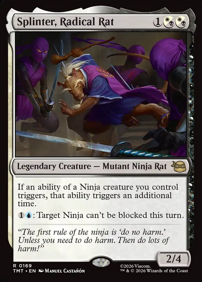 Splinter Radical Rat 169 (Teenage Mutant Ninja Turtles) 