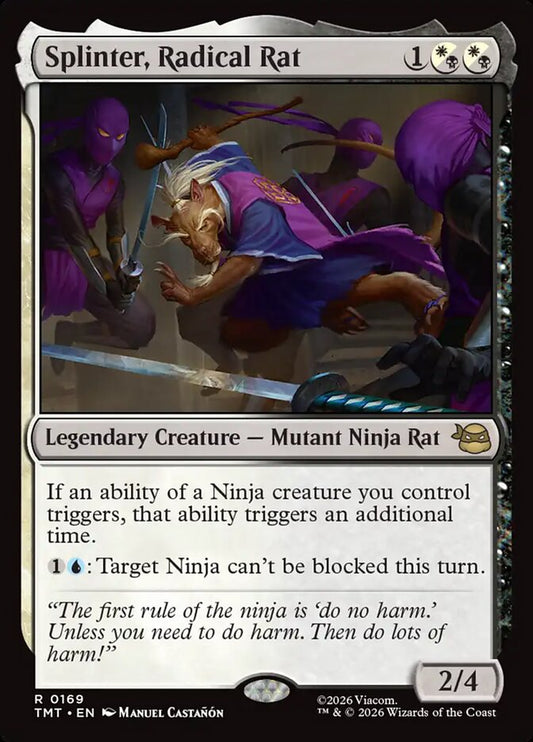 Splinter Radical Rat 169 (Teenage Mutant Ninja Turtles) 