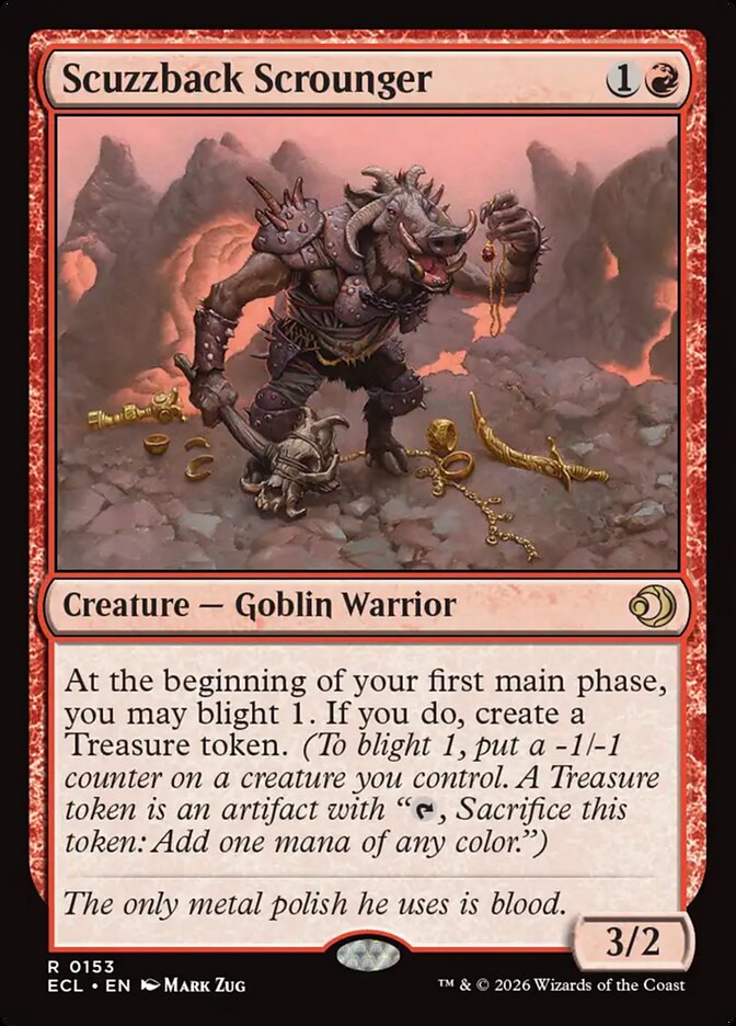 Scuzzback Scrounger 153 (Lorwyn Eclipsed)  - Foil