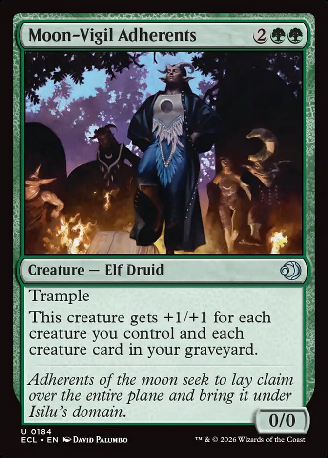 Moon-Vigil Adherents 184/273 (Lorwyn Eclipsed) 