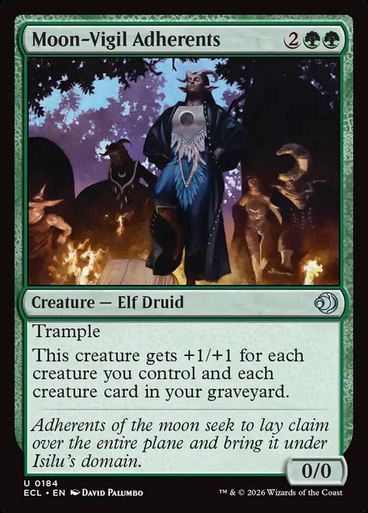 Moon-Vigil Adherents 184/273 (Lorwyn Eclipsed) 