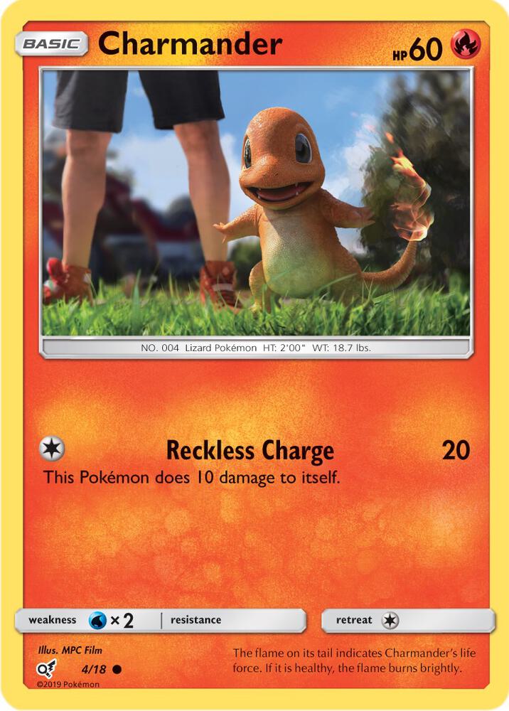 Charmander 4/18 (Detective Pikachu)  - Holofoil