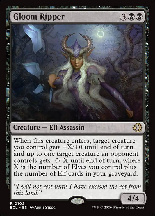 Gloom Ripper 102/273 (Lorwyn Eclipsed) 
