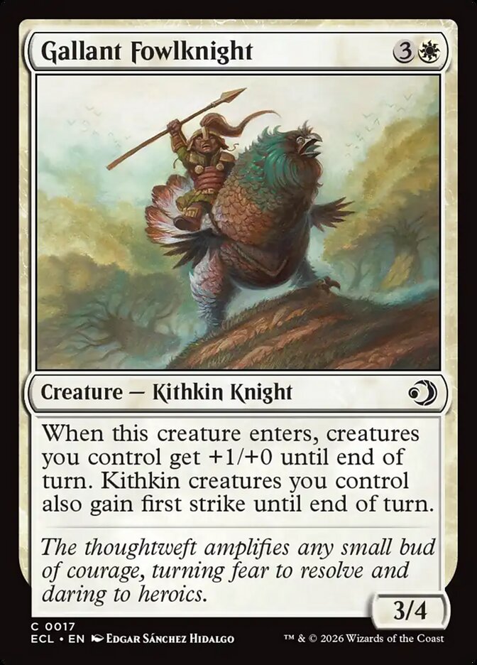 Gallant Fowlknight 17/273 (Lorwyn Eclipsed) 