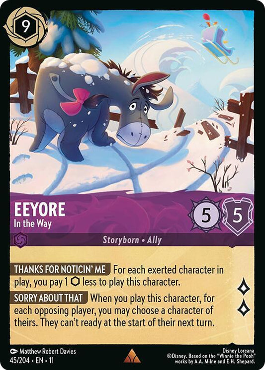 Eeyore In the Way 45/204 (Winterspell) 