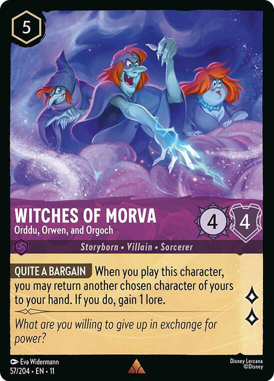 Witches of Morva Orddu Orwen and Orgoch 57/204 (Winterspell)  - Cold Foil