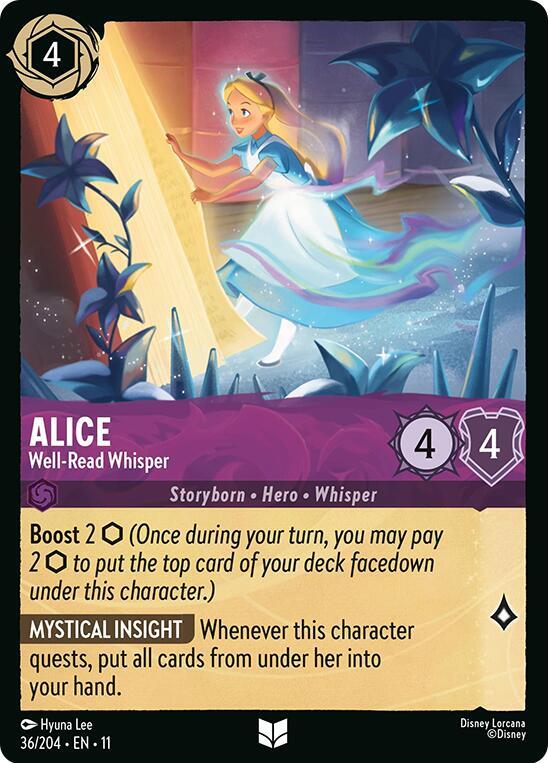 Alice Well Read Whisper 36/204 (Winterspell)  - Cold Foil