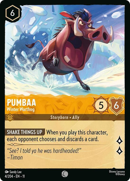 Pumbaa Winter Warthog 4/204 (Winterspell) 