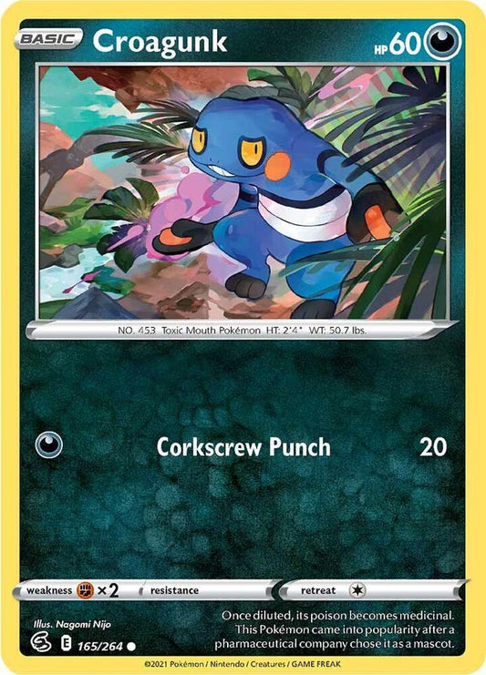 Croagunk 165/264 (SWSH08: Fusion Strike) 