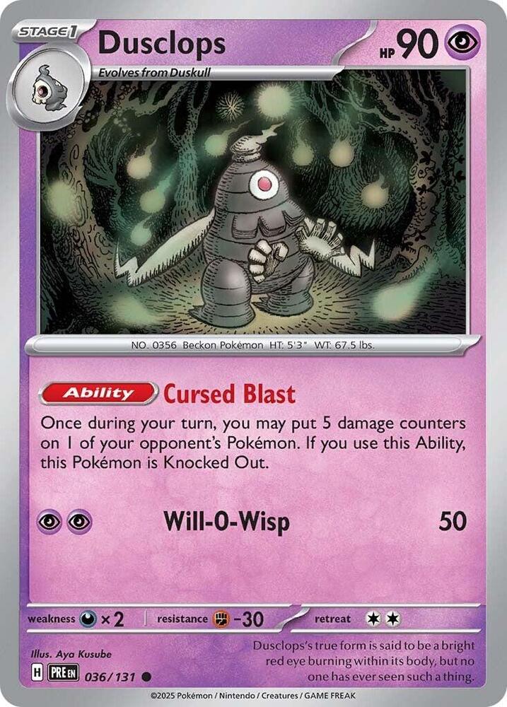 Dusclops 036/131 (SV: Prismatic Evolutions) 