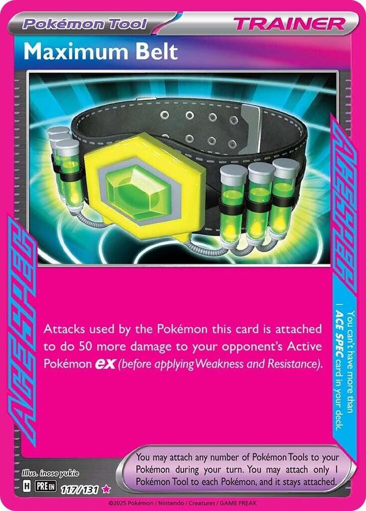 Maximum Belt 117/131 (SV: Prismatic Evolutions)  - Holofoil