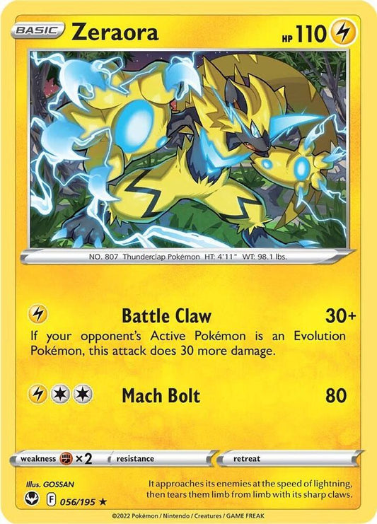 Zeraora 056/195 (SWSH12: Silver Tempest) 