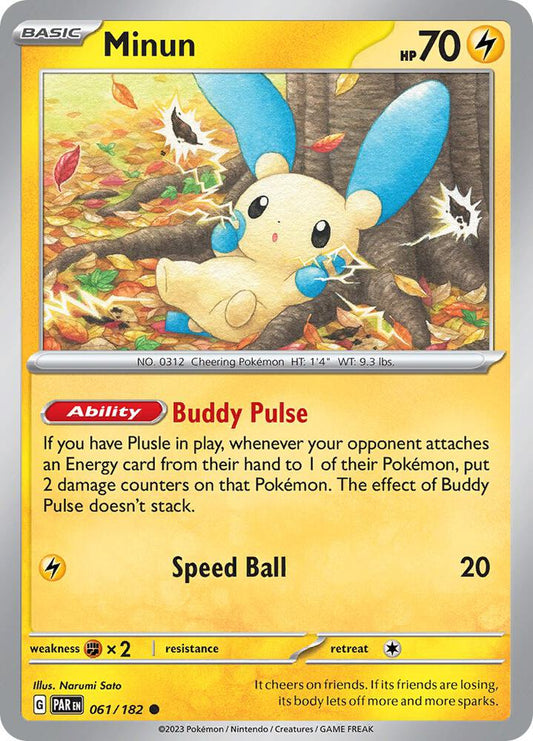 Minun 061/182 (SV04: Paradox Rift) 