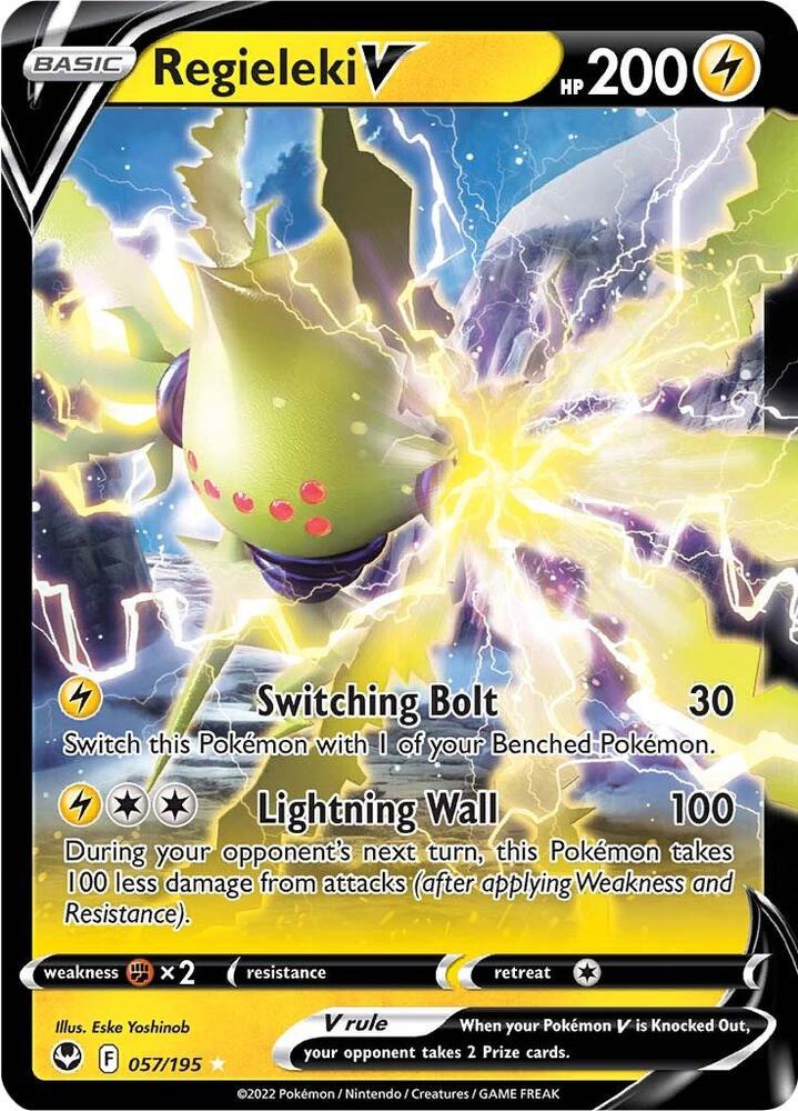 Regieleki V 057/195 (SWSH12: Silver Tempest)  - Holofoil