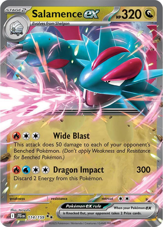 Salamence ex 114/159 (SV09: Journey Together)  - Holofoil
