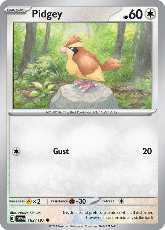 Pidgey 162/197 (SV03: Obsidian Flames) 
