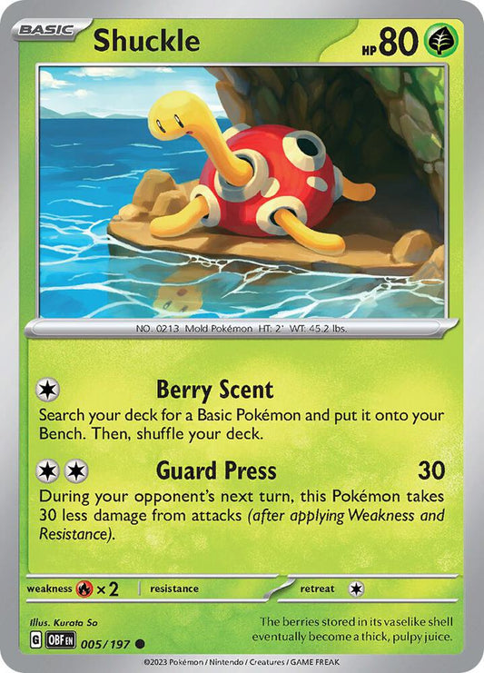 Shuckle 005/197 (SV03: Obsidian Flames) 