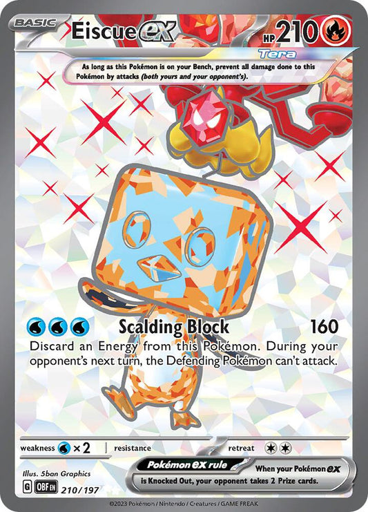 Eiscue ex 210/197 (SV03: Obsidian Flames)  - Holofoil