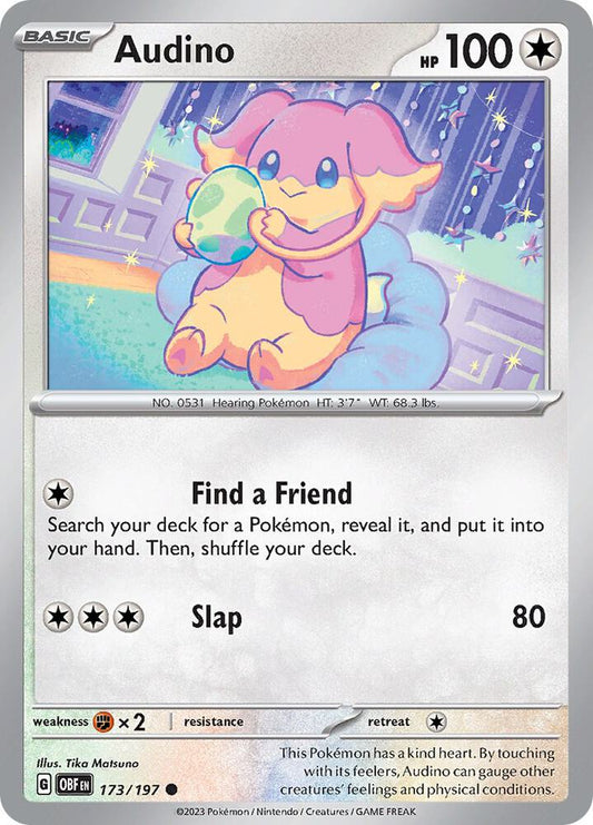 Audino 173/197 (SV03: Obsidian Flames) 
