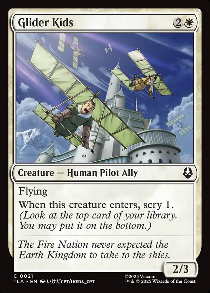 Glider Kids 21/286 (Avatar: The Last Airbender)  - Foil
