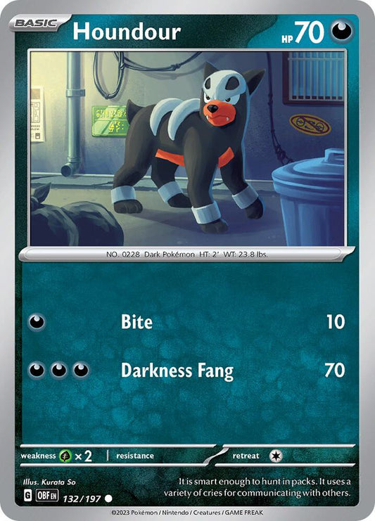 Houndour 132/197 (SV03: Obsidian Flames) 