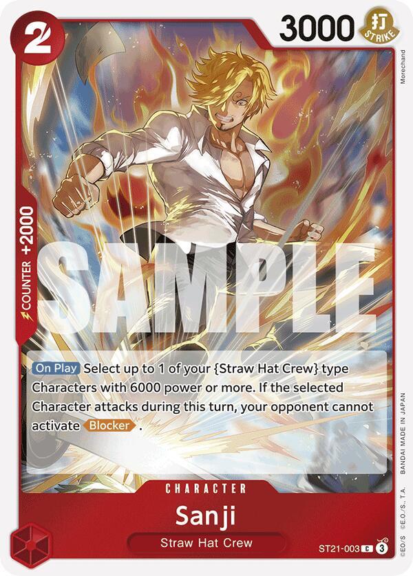 Sanji ST21-003 (Starter Deck EX: Gear 5)  - Foil