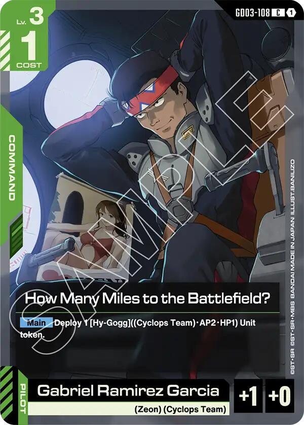How Many Miles to the Battlefield? GD03-108 (Steel Requiem) 