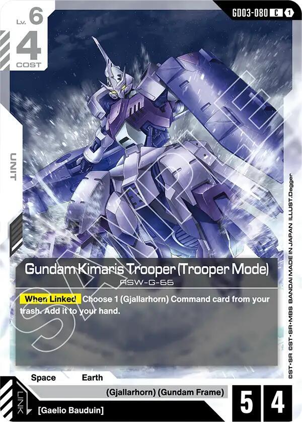 Gundam Kimaris Trooper Trooper Mode GD03-080 (Steel Requiem) 