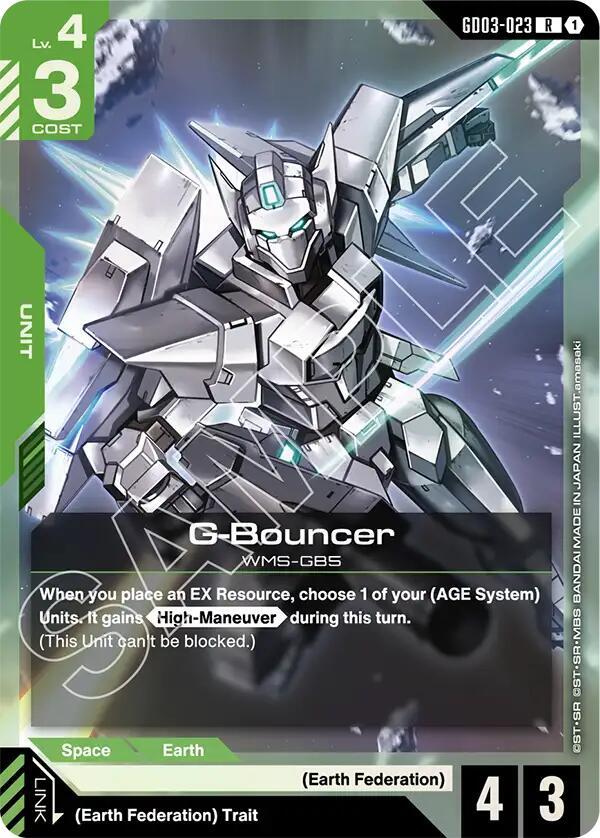 G Bouncer GD03-023 (Steel Requiem)  - Holofoil