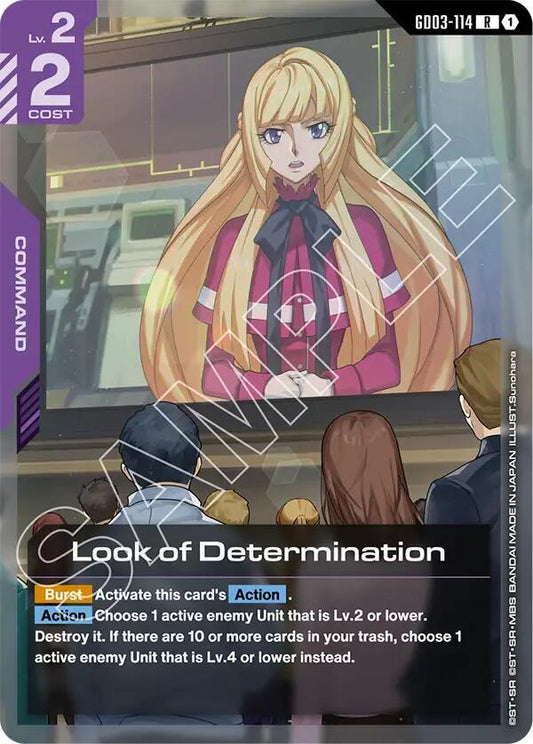 Look of Determination GD03-114 (Steel Requiem)  - Holofoil
