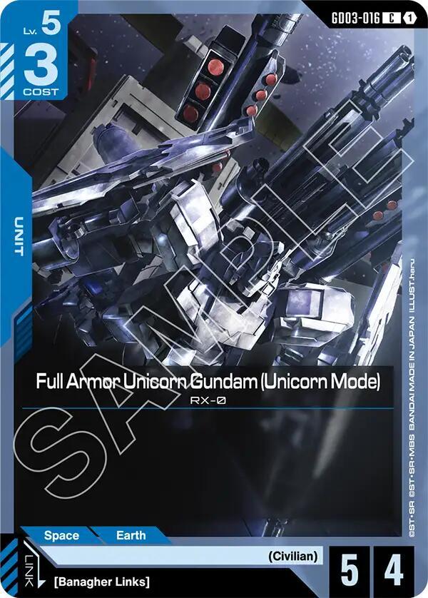 Full Armor Unicorn Gundam Unicorn Mode GD03-016 (Steel Requiem) 