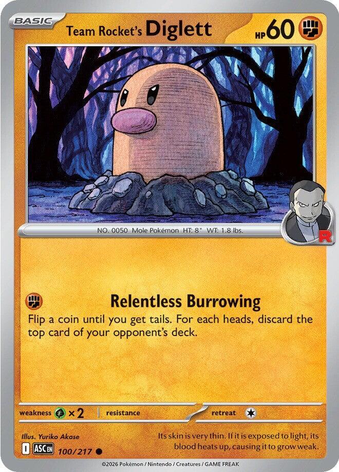 Team Rocket's Diglett 100/217 (ME: Ascended Heroes) 