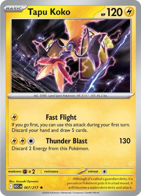 Tapu Koko 067/217 (ME: Ascended Heroes)  - Holofoil
