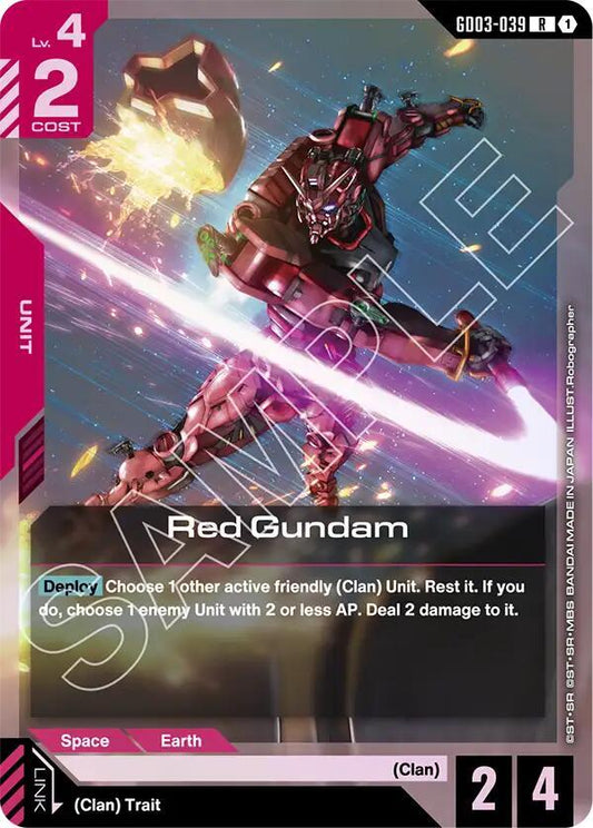 Red Gundam GD03-039 (Steel Requiem)  - Holofoil