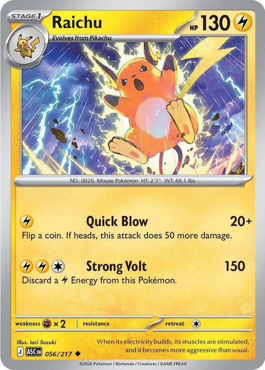 Raichu 056/217 (ME: Ascended Heroes) 